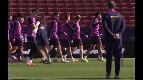 FC Barcelona training session before La liga match