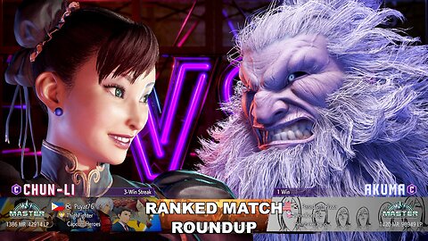 Kuya Kalbo SF6 Ranked Match Roundup. Chun Li Master Rank [Hori Fight Stick]