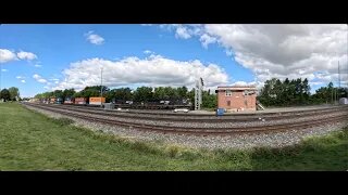 Norfolk Southern Intermodal Train from Berea, Ohio August 30, 2025 Anamorphic Lens on GoPro 13