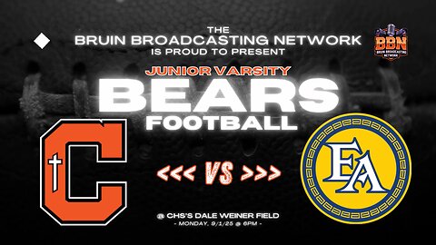 CHS Bears JV Football vs. East Ascension Spartans @ CHS's Dale Weiner Field - 9/1/25 @ 6p