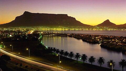 beautiful night in cape Town south africa