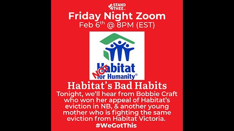 S4T Friday Zoom Feb 6th - Habitat Bad Habits