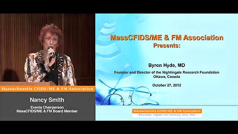Why Doctors Can't Diagnose "Myalgic Encephalomyelitis" (aka Enteroviral Encephalomyelitis) & Chronic Fatigue Syndromes and What Tests Should Be Considered? (Part 1) - Byron Hyde MD for MassCFIDS&ME & FM Association (2012)