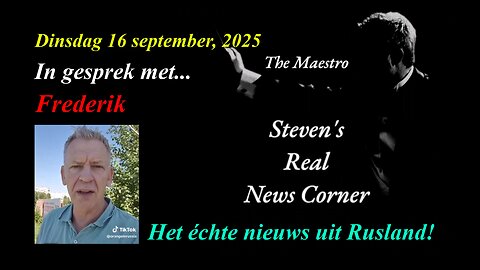 DINSDAG 16 SEPTEMBER 2025 - THE MAESTRO IN GESPREK MET FREDERIK UIT SOCHI, RUSLAND