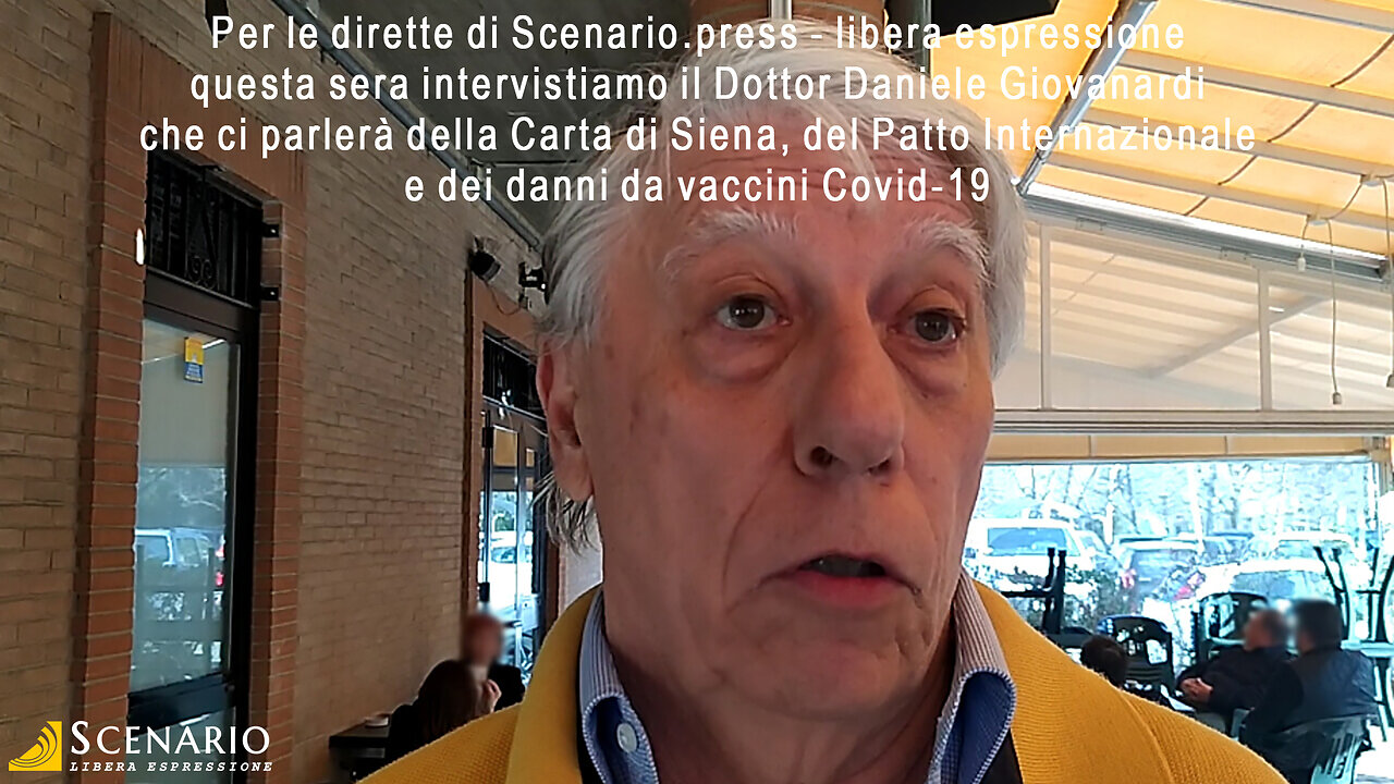 Per le dirette di Scenario.press questa sera intervistiamo il Dott. Daniele Giovanardi