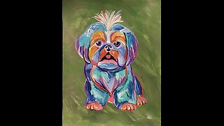In the Studio: Shih Tzu Art