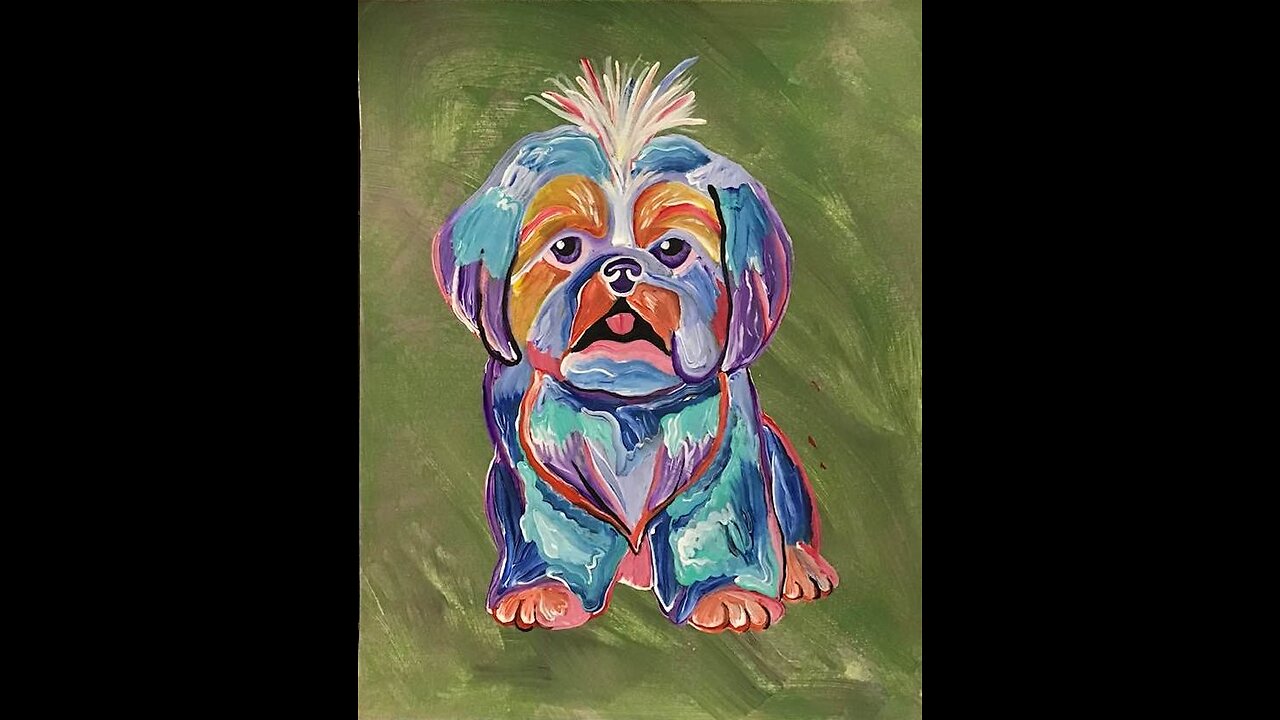 In the Studio: Shih Tzu Art