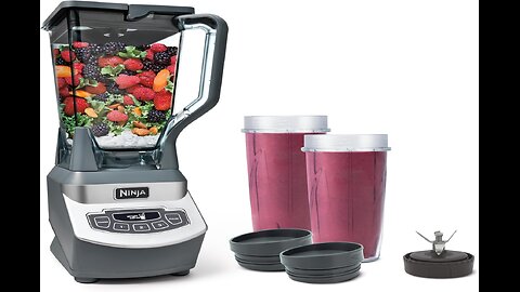 Ninja Professional Countertop Blender with 1100-Watt Base, 72oz Total Crushing Pitcher and (2) 16oz