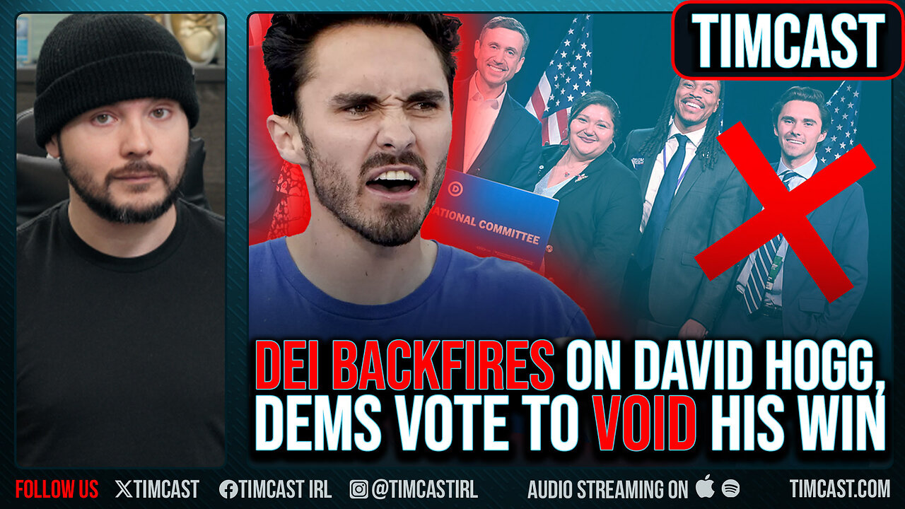 Democrats Vote To VOID David Hogg DNC Win Over DEI COMPLAINT, Women Say Election WAS UNFAIR