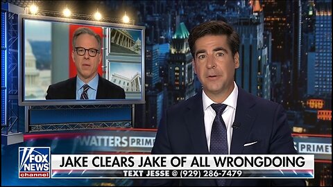 Watters: Jake Tapper Is Covering Up His Cover Up