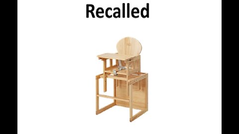 Child highchair recalled may cause death