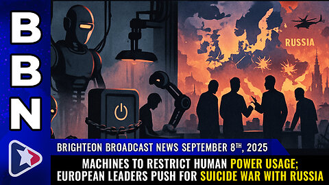 BBN, Sep 8, 2025 - Machines to restrict human power usage; European leaders push for SUICIDE WAR...