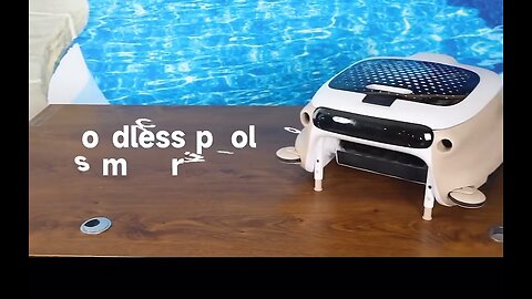 Wireless swimming pool surface cleaning robot