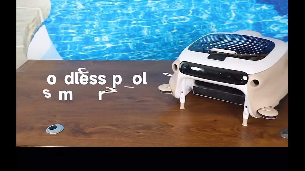 Wireless swimming pool surface cleaning robot