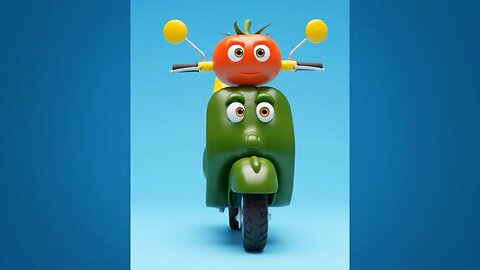 🚀 Crazy Vegetable Scooter! 🌶️🥒 You’ve NEVER Seen This Before! #Shorts