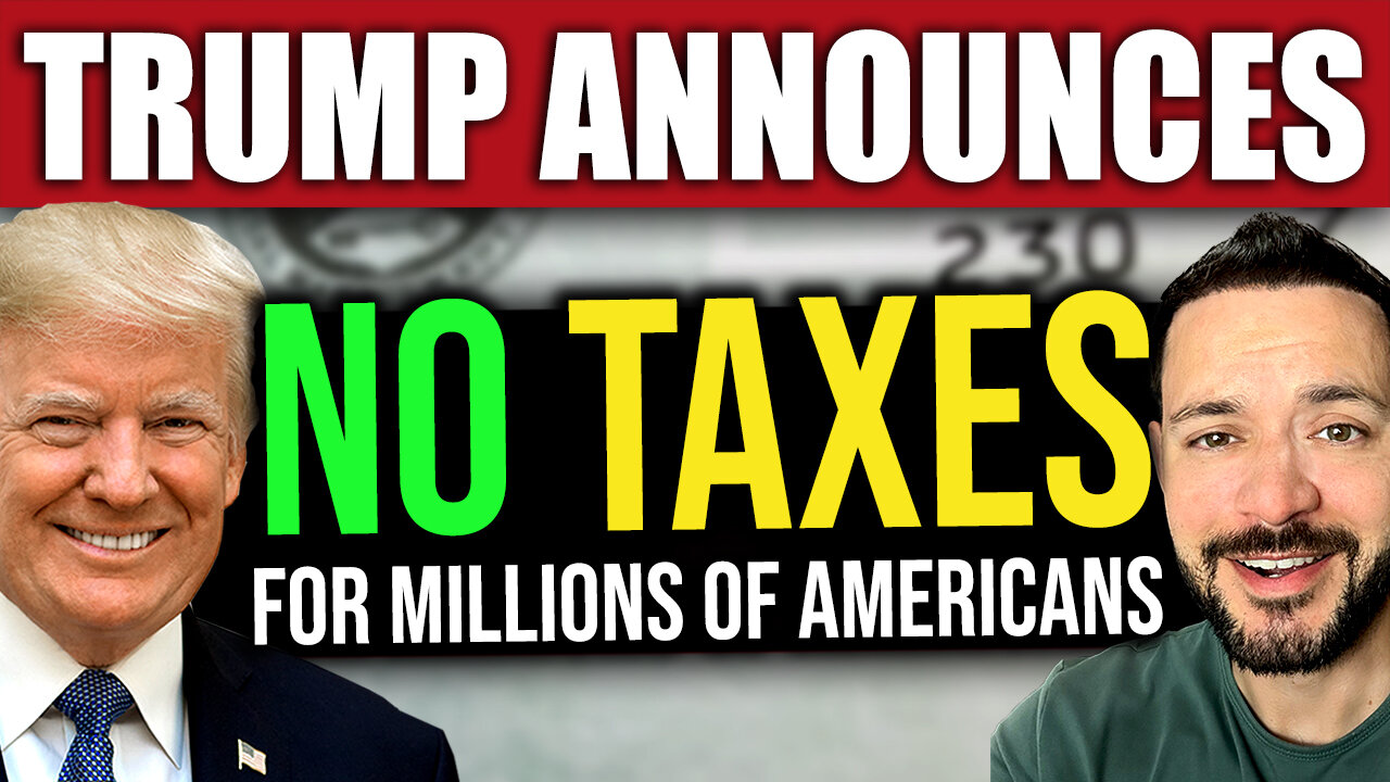 Trump FINALLY Announces NO TAX For Middle Class