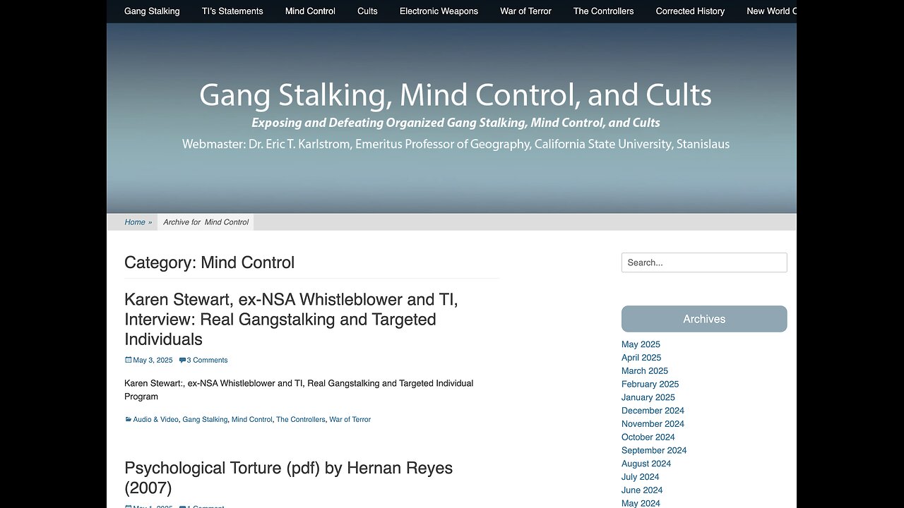 Descent into Hell: CIA MKULTRA Doctors, Scientists, Spies, & Politicians: Hall of Shame Rogues Gallery with Dr. Eric Karlstrom (April 2022)