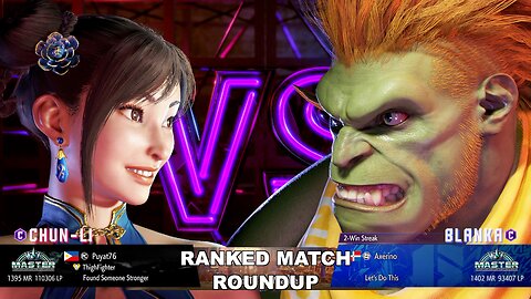 Kuya Kalbo SF6 Ranked Roundup. Chun Li Master Rank [Hori Fight Stick]