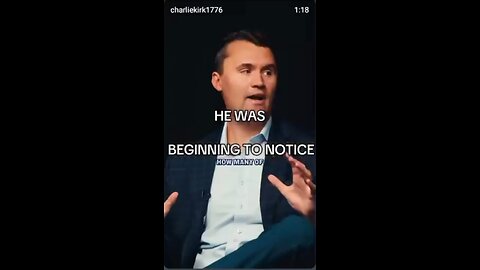 Charlie Kirk beginning to notice part 3