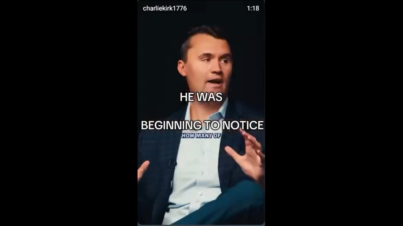 Charlie Kirk beginning to notice part 3