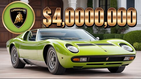 $4 Million 1971 Lamborghini Miura | Rare Classic Supercar