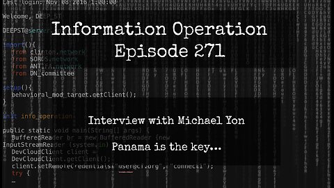 LIVE 7pm EST: IO Episode 271 - Michael Yon - Panama Is The Key