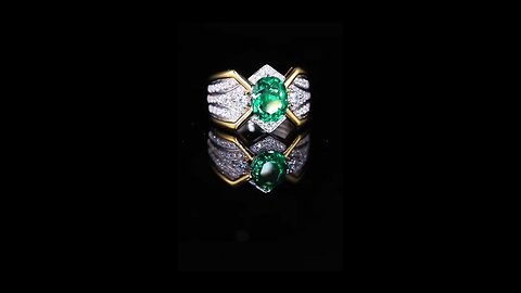 New Style Lab Growm Emerald Engagement Ring