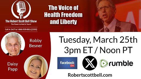 Monarez New CDC Director, Robby Besner, Therasage, Infrared Breakthroughs, Daisy Papp, Fuellmich Persecution Exposed - The RSB Show 3-25-25