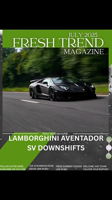 LAMBORGHINI AVENTADOR SV DOWNSHIFTS