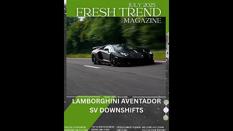 LAMBORGHINI AVENTADOR SV DOWNSHIFTS