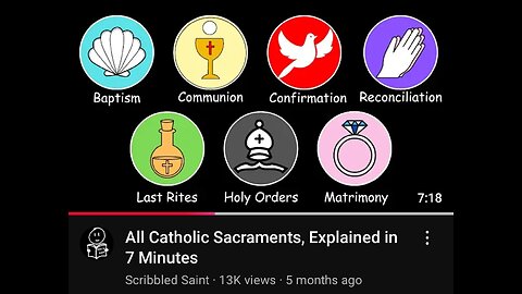 All Catholic Sacraments Explained by Scribbled Saint