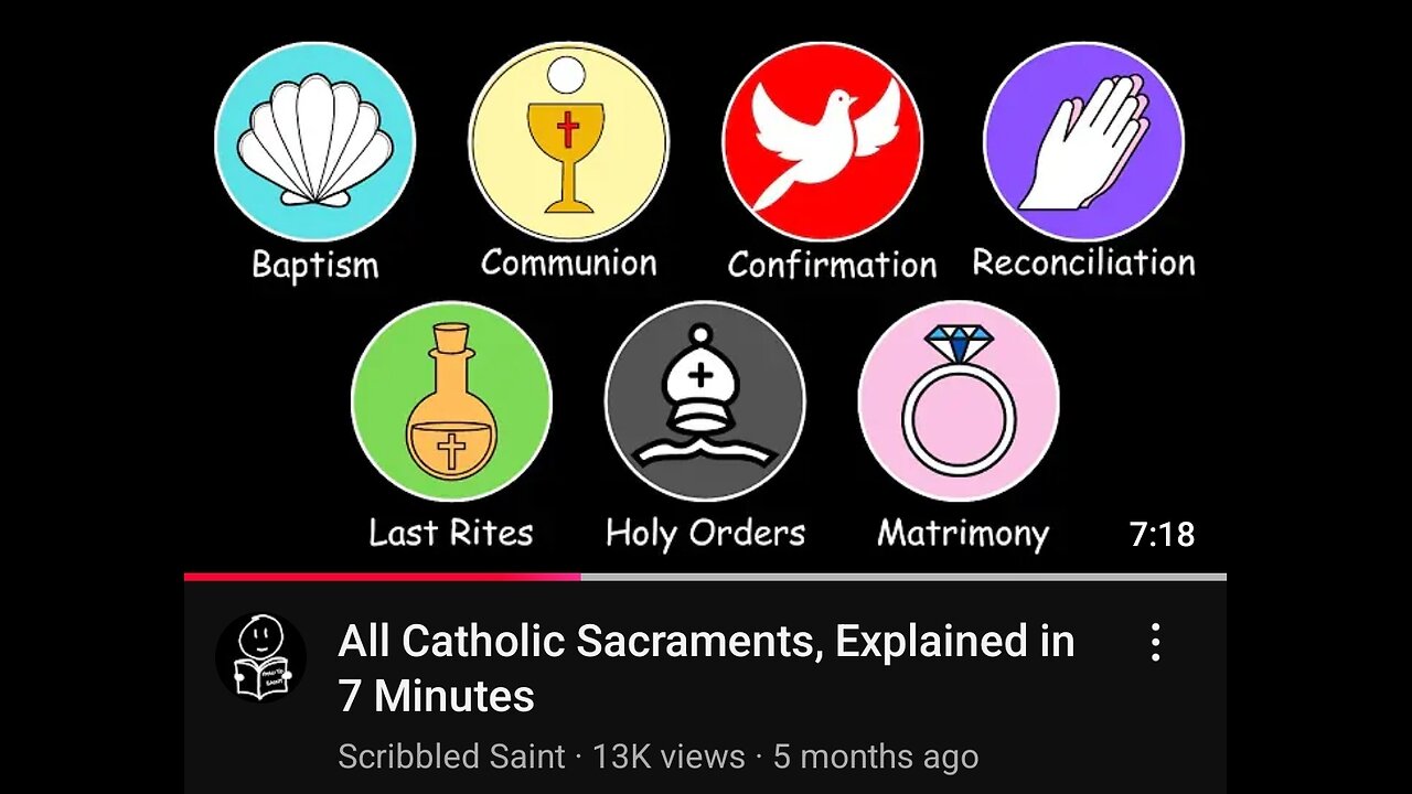All Catholic Sacraments Explained by Scribbled Saint