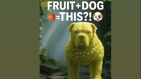 Fruit+Dog=This?!🍓🐶⁉️