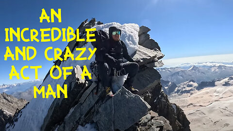 INCREDIBLE wingsuit JUMP from a height of 4491 m - Mount Täschhorn Switzerland!