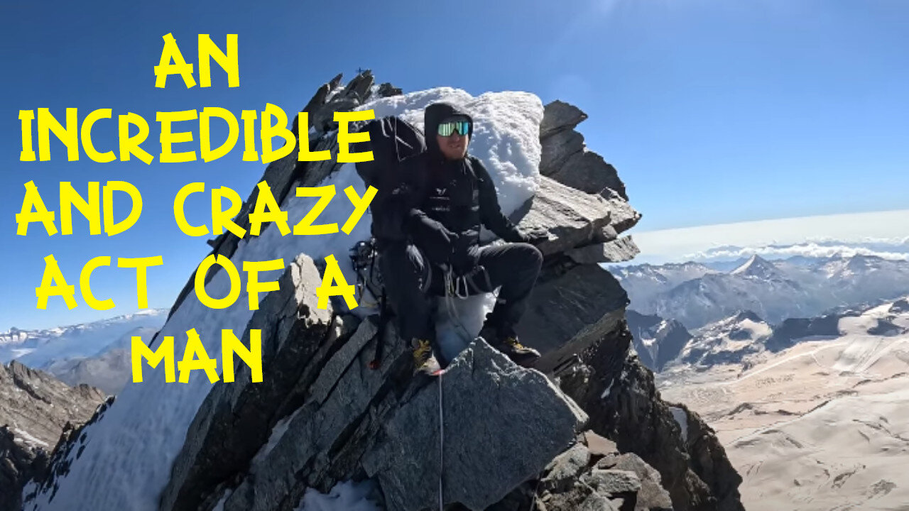 INCREDIBLE wingsuit JUMP from a height of 4491 m - Mount Täschhorn Switzerland!