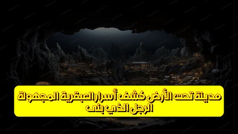 الرجل الذي بنى مدينة تحت الأرض: كشف أسرار العبقرية المجهولة #مدن_تحت_الأرض #هندسة_معمارية...