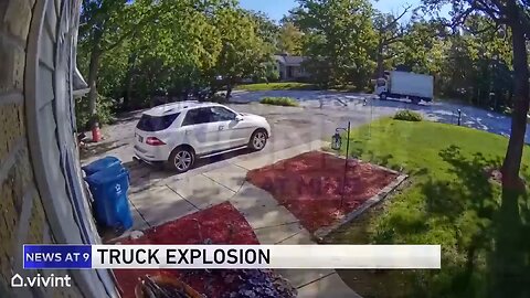 truck exploded