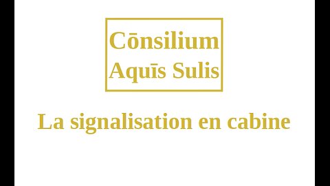 La signalisation en cabine (Français)