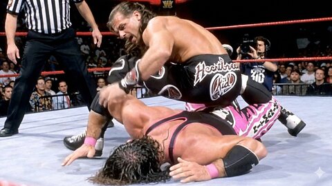 HBK 💔🔥 vs Bret Hart 🦅⚡ Iconic Wrestling Clash 😱✨ Must Watch WWE Fight Scene