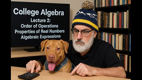 College Algebra: Lecture 2: Properties of Real Numbers, Algebraic Expressions, Order of Operations