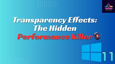 Transparency Effects: The Hidden Performance Killer
