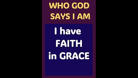 I HAVE FAITH IN GRACE #faith #Jesus #wisdom #God #grace