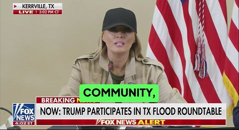 First Lady shares heartfelt message with grieving families on the ground in Texas