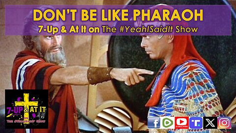 WORD OF THE DAY: PROVERBS 8:15 - DON'T BE LIKE PHARAOH