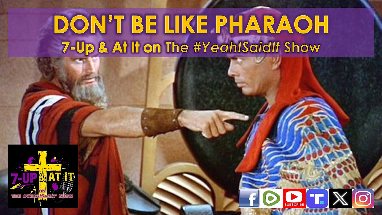 WORD OF THE DAY: PROVERBS 8:15 - DON'T BE LIKE PHARAOH