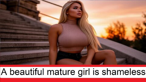 A beautiful mature girl is shameless at 30 in the mountains