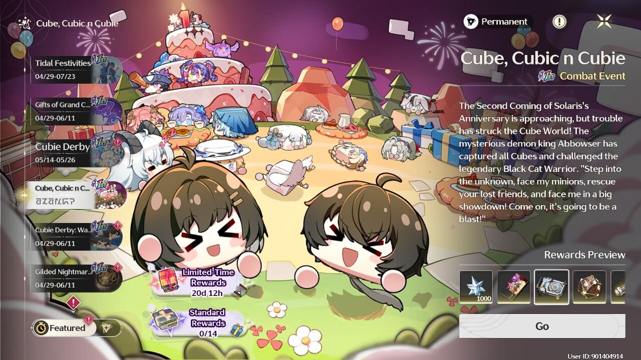 Cube, Cubic n Cubie Event - Wuthering Waves - Version 2.3