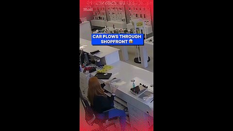 Car Crashes Into Alberta Phone Store, Sends Workers Fleeing.