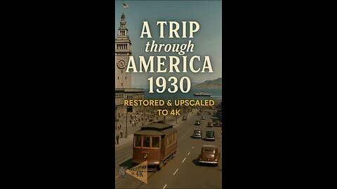Vintage 1930s America Road Trip 🚗✨ Restored Color Footage Like Never Before!