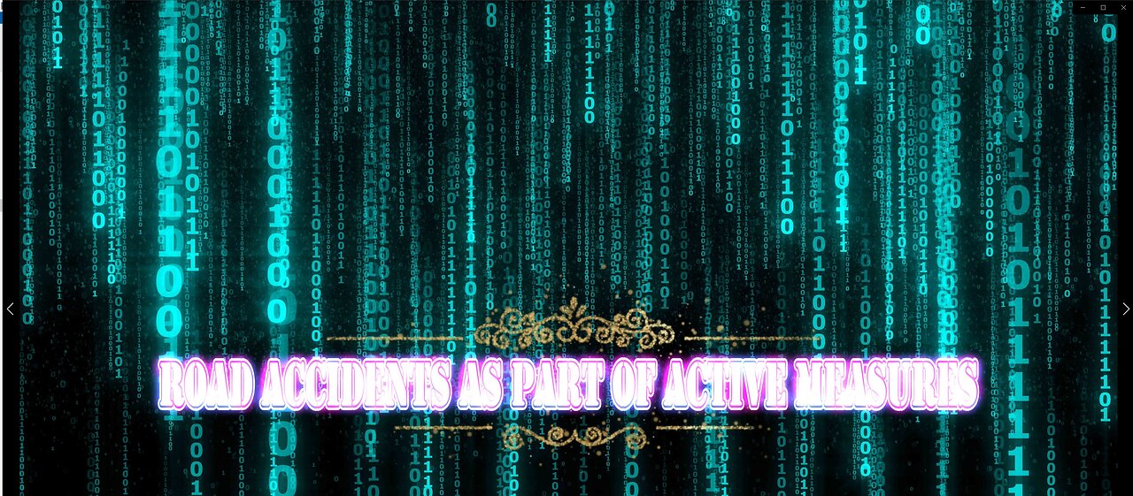 Road accidents as part of active measures
